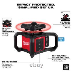 Milwaukee 3701-21T M18 18V Red Rotary Laser Kit with Receiver, Tripod, & Grade Rod