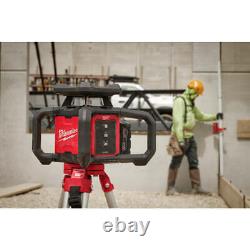 Milwaukee 3701-21T M18 18V Red Rotary Laser Kit with Receiver, Tripod, & Grade Rod