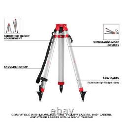 Milwaukee 3701-21T M18 18V Red Rotary Laser Kit with Receiver, Tripod, & Grade Rod