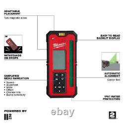 Milwaukee 3701-21T M18 18V Red Rotary Laser Kit with Receiver, Tripod, & Grade Rod