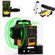 New 3d 360° Self Auto Leveling Rotary Green Laser Level Tripod Receiver Detector