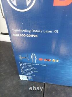NEW! BOSCH Self Leveling Rotary Laser Level Kit with Bracket GRL800-20HVK
