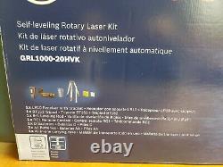 NEW Bosch Self-Leveling Rotary Laser Kit GRL1000-20HVK 1000ft. Range in Case