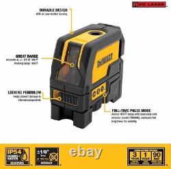 NEW De walt DW0822 Combilaser Self-Leveling Cross Line/Plumb Spot Laser