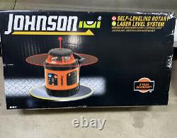 NEW JOHNSON SELF-LEVELING ROTARY Laser Level and Tool Kit #40-6517 FREE SHIPPING