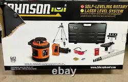 NEW JOHNSON SELF-LEVELING ROTARY Laser Level and Tool Kit #40-6517 FREE SHIPPING