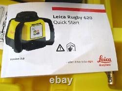 NEW Leica Rugby 620, Rotary Laser, Self Levelling, Manual Slope 2600' Range