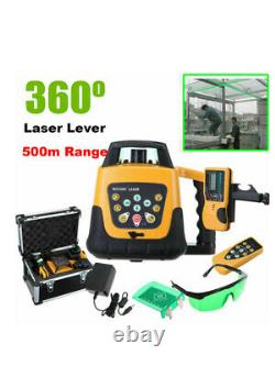 NEW ROTARY/ROTATING GREEN LASER LEVEL KIT WITH CASE 500M range