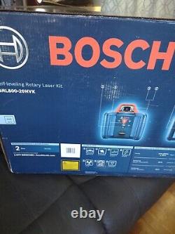 New Bosch Self Leveling Rotary Laser Kit 800ft GRL800-20HVK