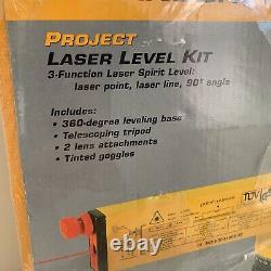 New Sealed Johnson Level & Tool 9100 40-0909 Self-Leveling Rotary Laser Kit
