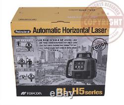 New! Topcon Rl-h5a Self-leveling Rotary Grade Laser Level, 2 Receivers, Transit