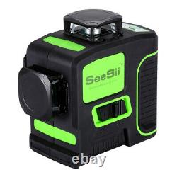 Portable Self Leveling Rotary laser level green 12 Lines 3D Cross Laser Measure