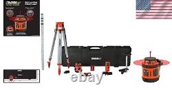 Precision Self-Leveling Rotary Laser System with Hard Case Kit for Professionals