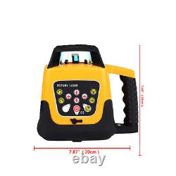 Red Self-Leveling Rotary Laser Level Beam 5° Kit with 5m Tripod Staff Automatic