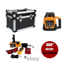 Ridgeyard 500M Range 360 Self-Leveling Degree Rotary Rotating Red Laser Level