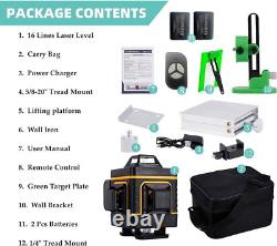 Rotary Cross Line Laser Self Leveling Vertical Horizontal Measure Rechargeable