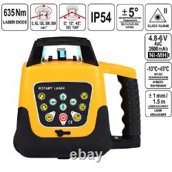 Rotary Green Laser Level 360° Auto Self Leveling Measure Tools Kit 500M Range