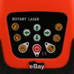 Rotary Laser Level 500m Range Automatic Self-Leveling Green Beam withTripod Staff