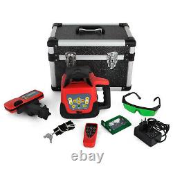 Rotary Laser Level Green Beam 500m Range Self-Leveling 360° Rotating Tool Kit