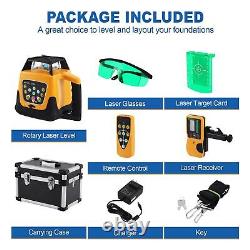 Rotary Laser Level Green Laser Self Leveling Kit, 500M Green Beam 360° Automa