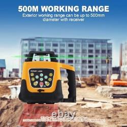 Rotary Laser Level Green Laser Self Leveling Kit, 500M Green Beam 360° Automa