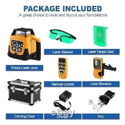 Rotary Laser Level Green Laser Self Leveling Kit, 500M Rotary Laser (Green)