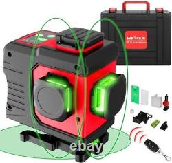 Rotary laser level green 12 Lines 3D Cross Line Laser Self Leveling Measure Tool