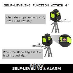 Rotary laser level green 12 Lines 3D Cross Line Laser Self Leveling Measure Tool