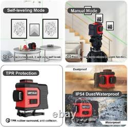 Rotary laser level green 12 Lines 3D Cross Line Laser Self Leveling Measure Tool