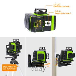 Rotary laser level green 12 Lines 3D Cross Line Laser Self Leveling Measure Tool