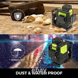 Rotary laser level green 12 Lines 3D Cross Line Laser Self Leveling Measure Tool