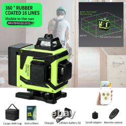 Rotary level green Cross Line Self Leveling Measure Tool 12/16 Lines