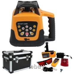 SELF-LEVELING ROTARY SLOPE LASER LEVEL + TRIPOD & 10TH GRADE ROD Ridge yard 360