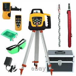 Samger Automatic Self Levelling Rotary Green Laser Level 500M + Tripod Staff