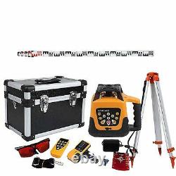 Samger Automatic Self Levelling Rotating Red Rotary Laser Level+ 5m Tripod Staff