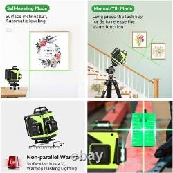Seesii 4D 16 Line Automatic Self-Leveling 360° Rotary Rotating Laser Level Tool