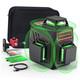 Self Leveling Laser Level 3x360° 3d Cross Line Rotary Lasers Green Beam, Pulse
