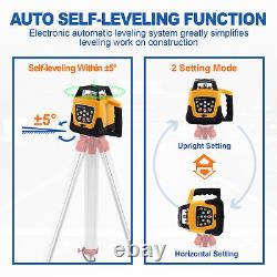 Self Leveling Laser Level Kit Green Beam 360° Rotary Laser + Tripod & Caliper