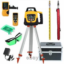 Self Leveling Laser Level Kit Green Beam 360 Rotary Rotating +Tripod+ Caliper US