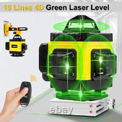 Self Leveling Rotary Green Laser Level 16 Lines 4D Cross Line Laser Measure Tool