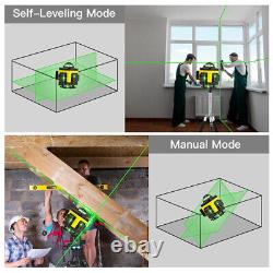 Self Leveling Rotary Green Laser Level 16 Lines 4D Cross Line Laser Measure Tool