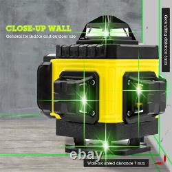 Self Leveling Rotary Green Laser Level 16 Lines 4D Cross Line Laser Measure Tool