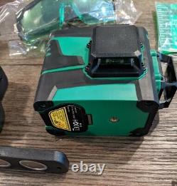 Self Leveling Rotary Laser Level Green 12 Line 3D Cross Line Laser Measure Tool