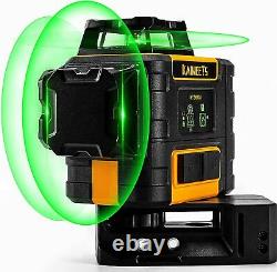 Self Leveling Rotary Laser Level Green 12 Lines 3D Cross Line Laser Measure Tool