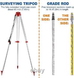 Self Leveling Rotary Laser Level System 500M Range Kit Surveying Tripod