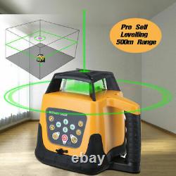 Self-Leveling Rotary Rotating Green Laser Level Kit 500M Range With 1.65M Tripod