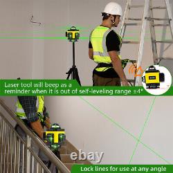 Self Leveling Rotary laser level green 16 Lines 4D Cross Line Laser Measure Tool