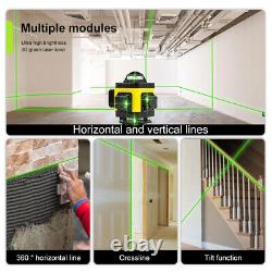 Self Leveling Rotary laser level green 16 Lines 4D Cross Line Laser Measure Tool