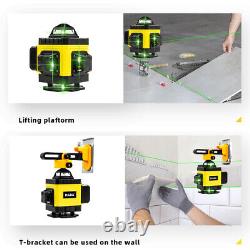 Self Leveling Rotary laser level green 16 Lines 4D Cross Line Laser Measure Tool