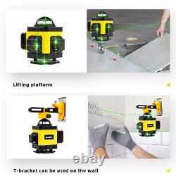 Self Leveling Rotary laser level green 16 Lines 4D Cross Line Laser Measure Tool